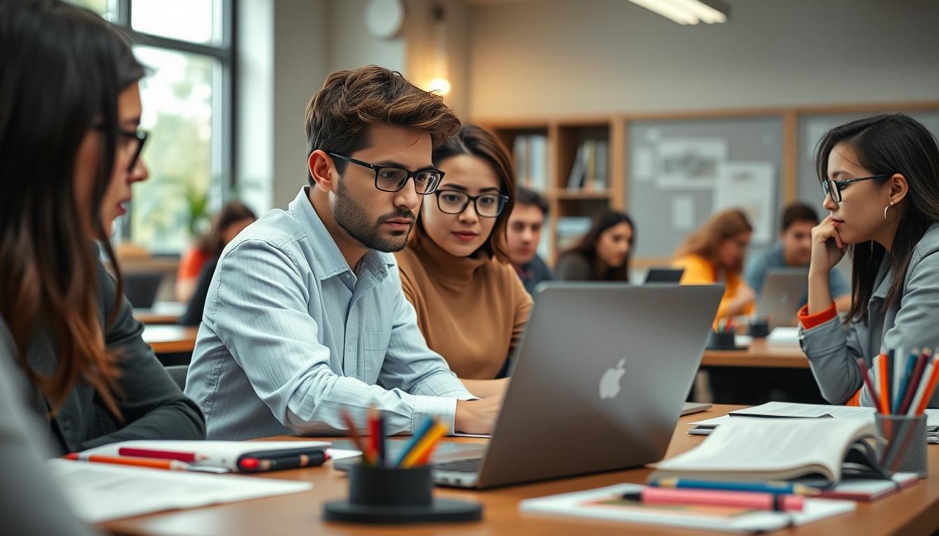 Modern university campus for students